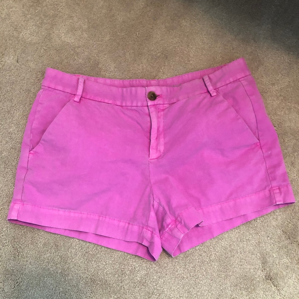Pink Khaki Shorts